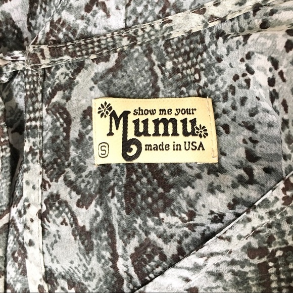 Show Me Your Mumu Snakeskin Semi Sheer Flowy Top - Picture 5 of 8